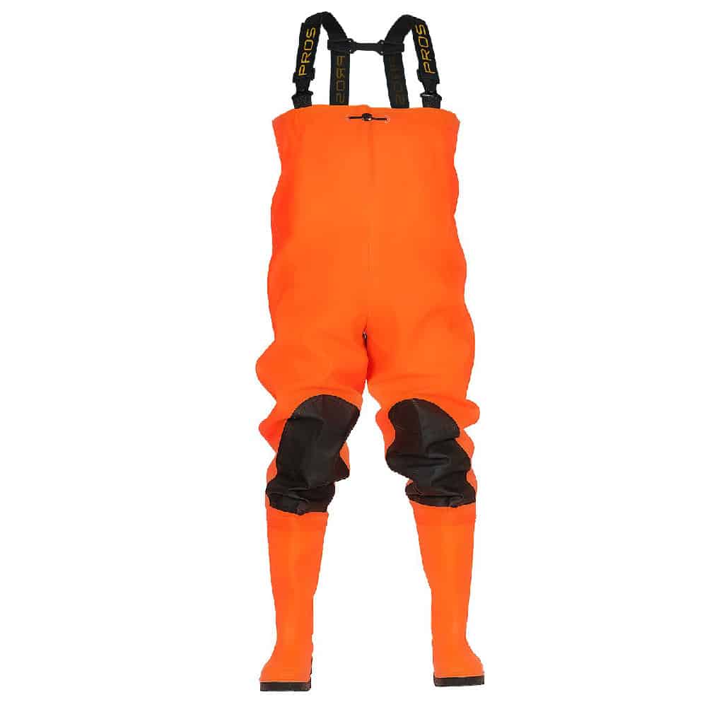 Chest waders MAX FLUO with safety boots S5 SBM01 - PROS WODERY