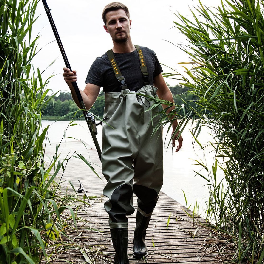 Chest waders PREMIUM with reinforcements - PROS WODERY